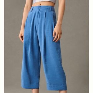 Brand New BY ANTHROPOLOGIE CROPPED PLEATED TROUSERS